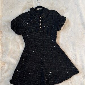 City Studio Black Sequin Dress